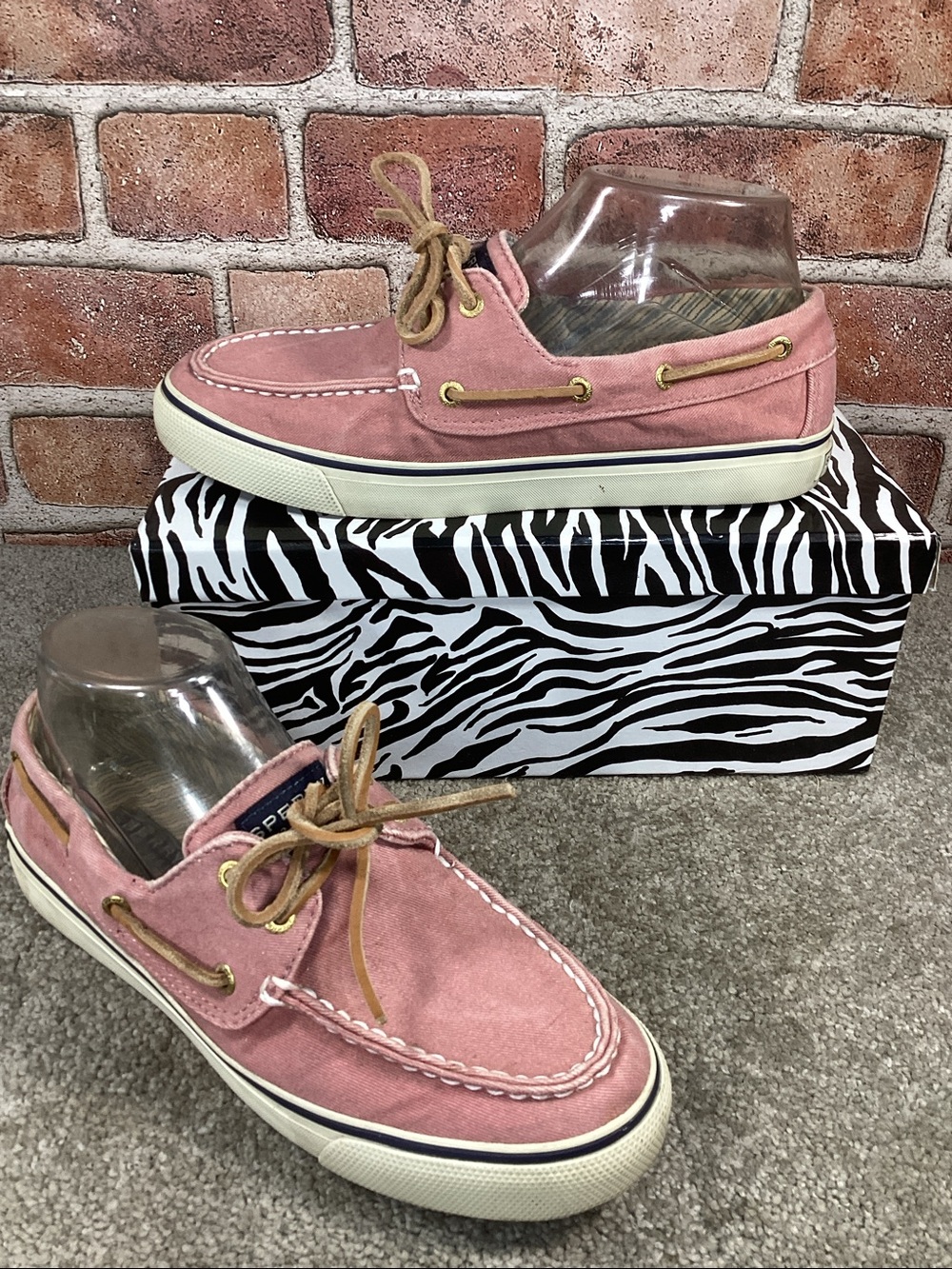 Sperry Bahama women’s pink boat shoes sneakers size 7.5